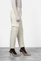 Chile Jogger pantalone cargo donna in jersey relaxed fit