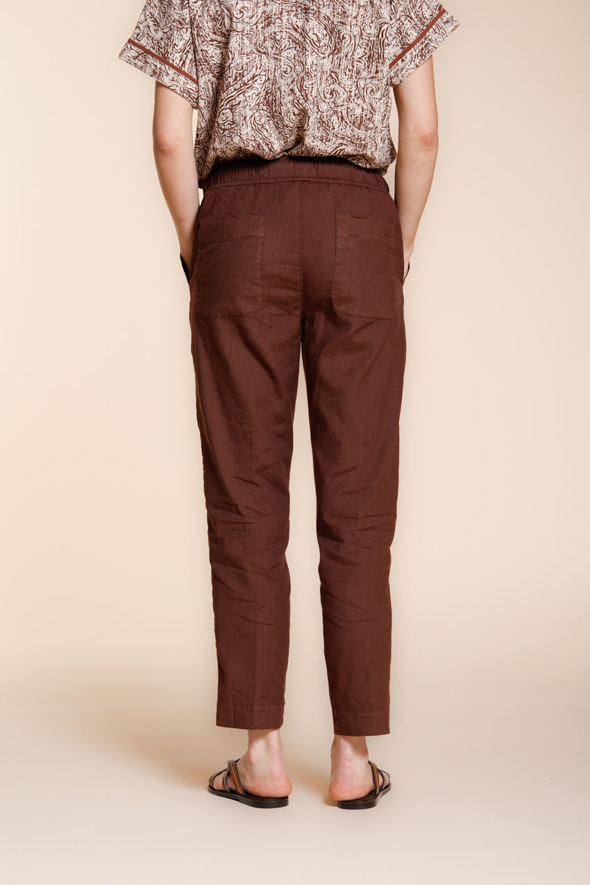 Jogger City women's chino pants in lightweight linen and cotton canvas relaxed fit