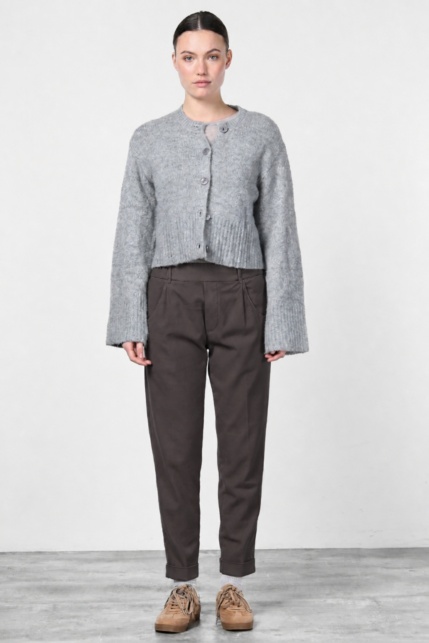 New York Jogger pantalón chino de mujer en twill stretch relaxed fit