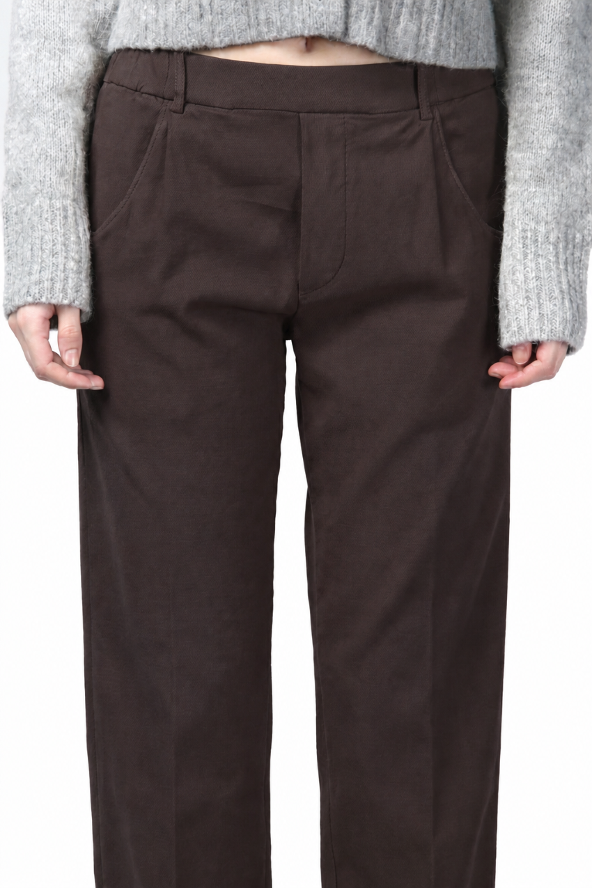 New York Jogger pantalón chino de mujer en twill stretch relaxed fit