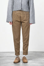 New York Jogger pantalón chino de mujer en twill stretch relaxed fit