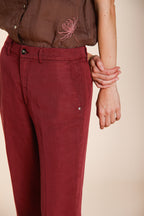 Linda Summer pantalón chino mujer en canvas relaxed fit