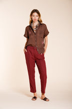 Linda Summer pantalón chino mujer en canvas relaxed fit