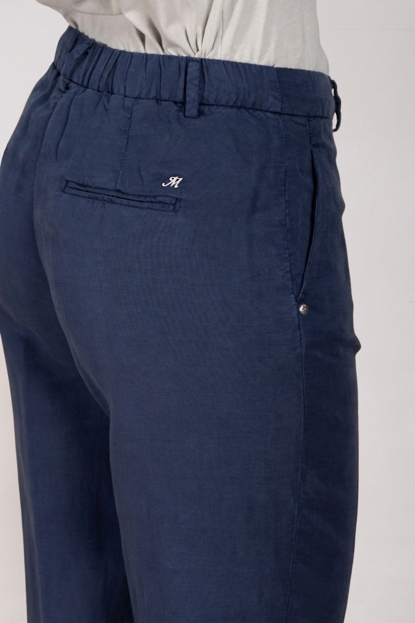 Linda Summer pantalon chino femme en canvas relaxed fit