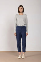 Linda Summer pantalon chino femme en canvas relaxed fit