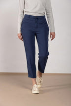 Linda Summer pantalon chino femme en canvas relaxed fit