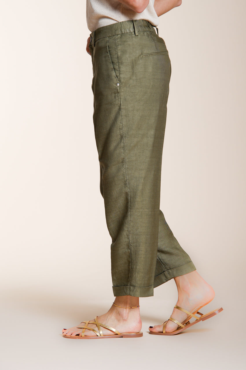 Linda Summer pantalón chino mujer en canvas relaxed fit