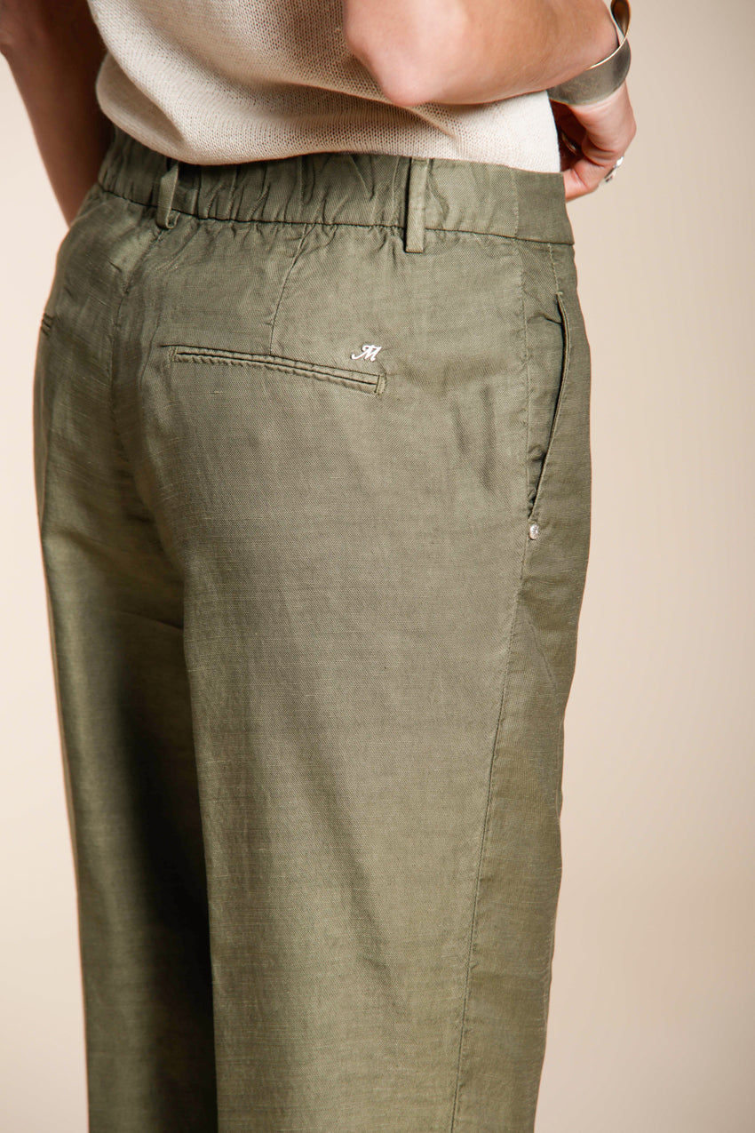 Linda Summer pantalón chino mujer en canvas relaxed fit