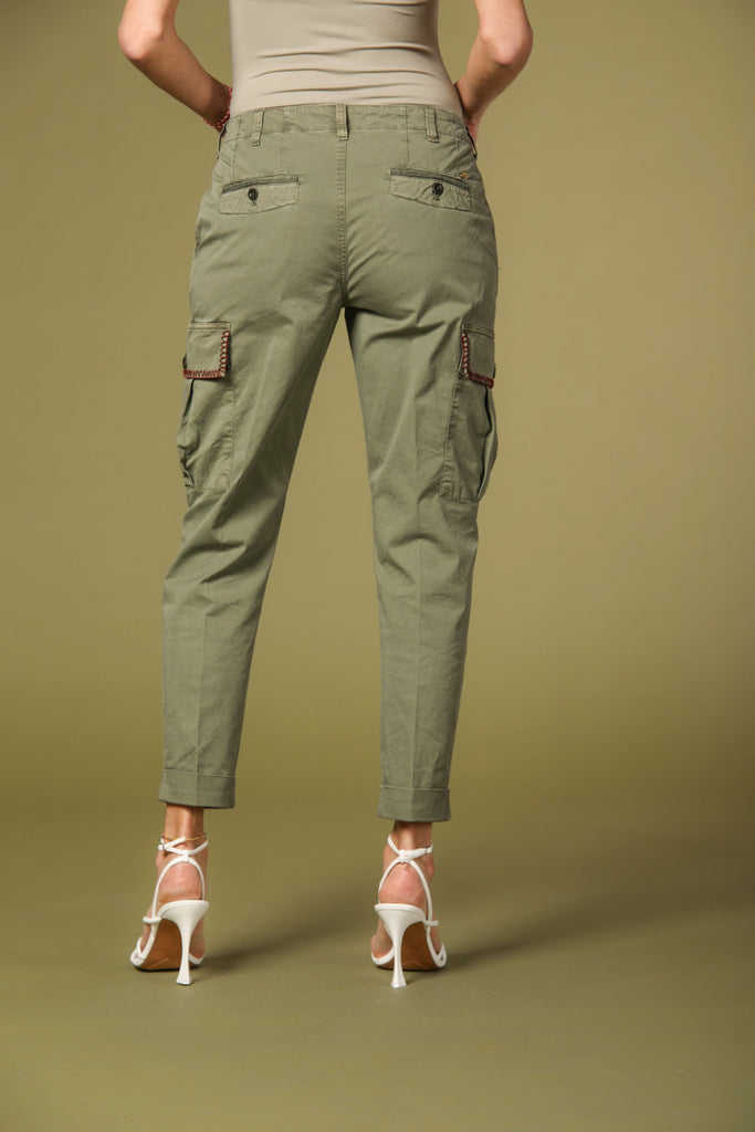 immagine 6 di pantalone cargo donna modello Judy Archivio in verde fit relaxed di Mason's