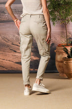 Judy Archivio pantalone cargo donna in twill di cotone stretch relaxed fit