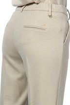 New York Cozy pantalone chino donna in jersey relaxed fit