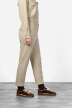 New York Cozy pantalone chino donna in jersey relaxed fit