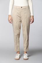 New York Cozy women’s chino pants in gabardine carrot fit