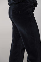 Easy Straight pantalón chino mujer en jersey de felpa straight fit