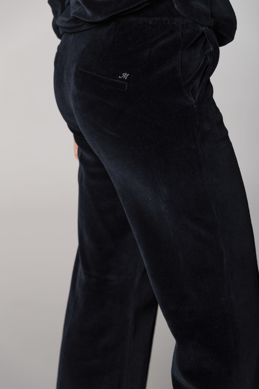 Easy Straight pantalon chino femme en jersey chenille straight fit