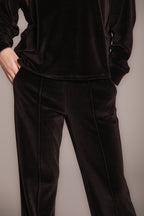 Foto 2 Easy Straight pantalone chino donna in jersey ciniglia straight fit