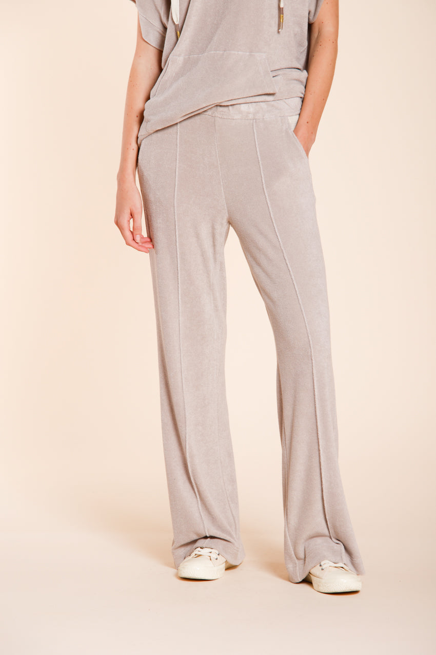 Easy Straight pantalón chino jogger mujer de punto rizo straight fit