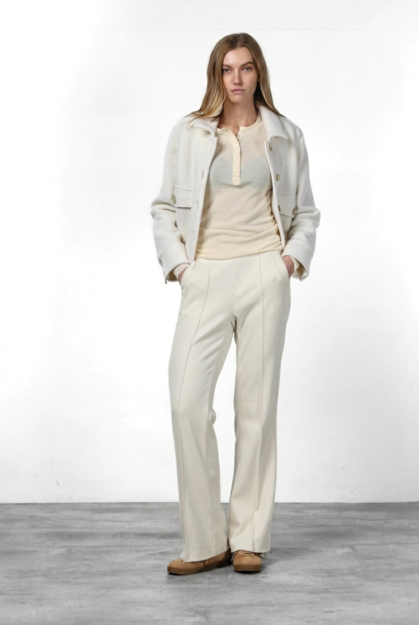 Easy Straight pantalón chino de mujer en jersey straight fit