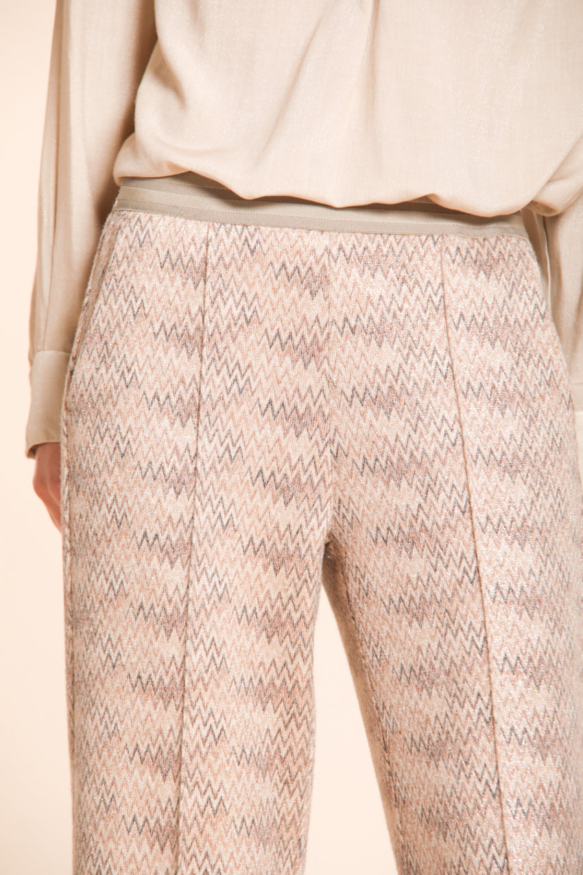 Foto 2 Easy Straight Elax pantalone chino donna in jersey lurex straight fit