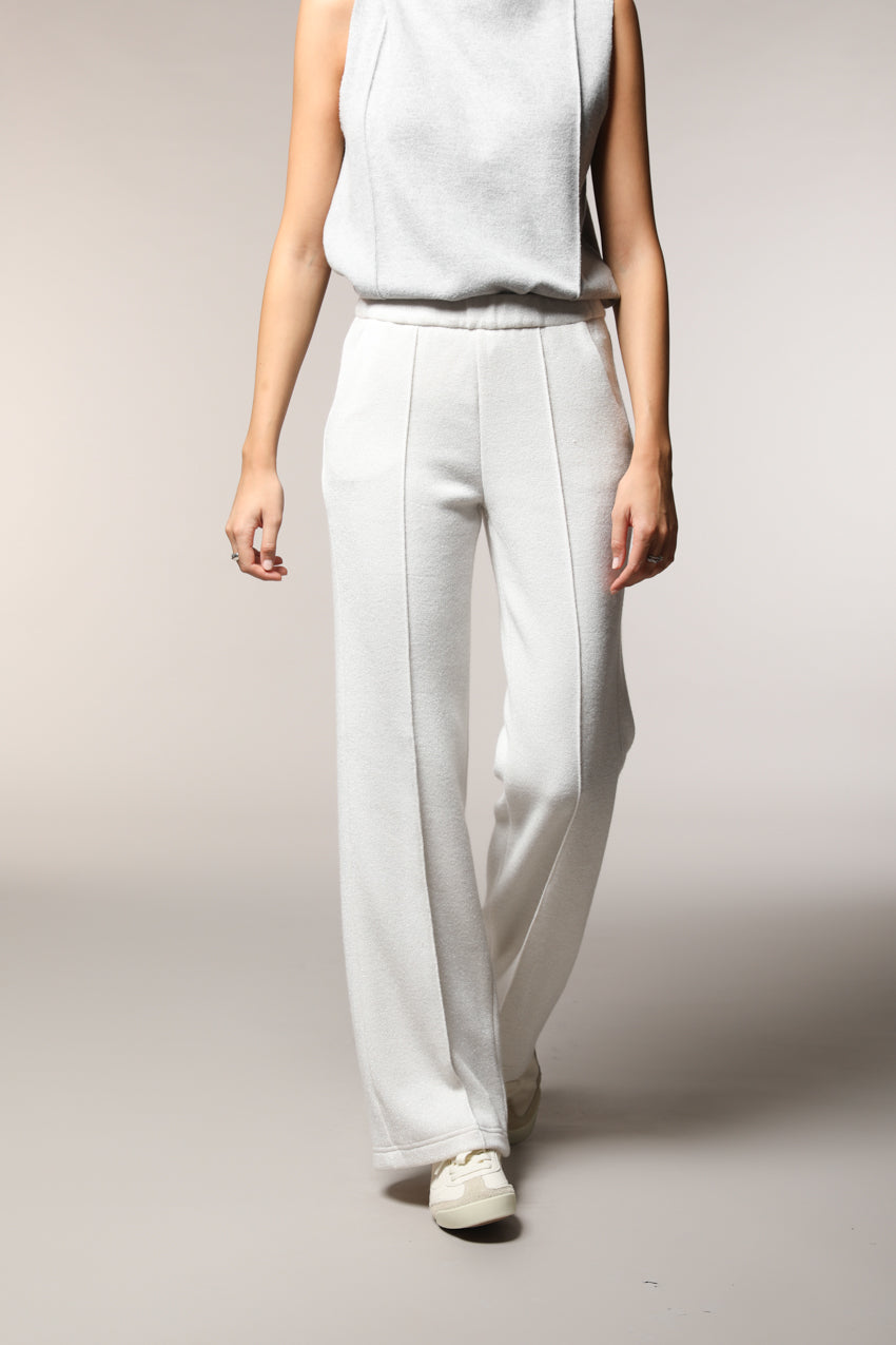 Easy Straight pantalon chino femme en jersey avec lurex straight fit