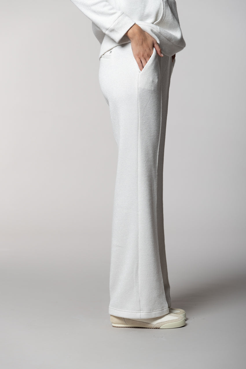 Easy Straight pantalon chino femme en jersey avec lurex straight fit