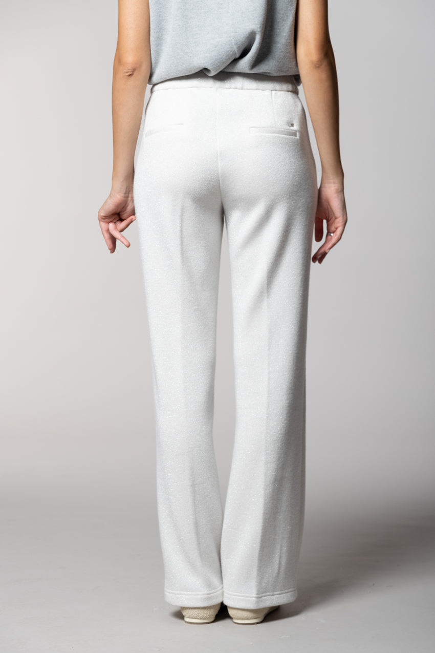 Easy Straight pantalon chino femme en jersey avec lurex straight fit