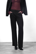 Easy Straight women’s chino pants in knit-effect lurex jersey with straight fit