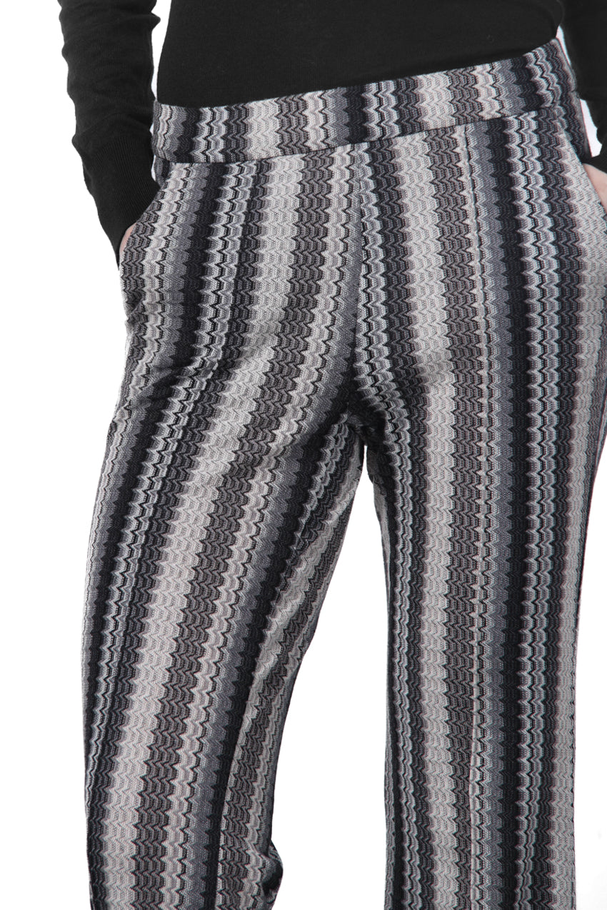 Easy Straight pantalón chino de mujer en jacquard straight fit