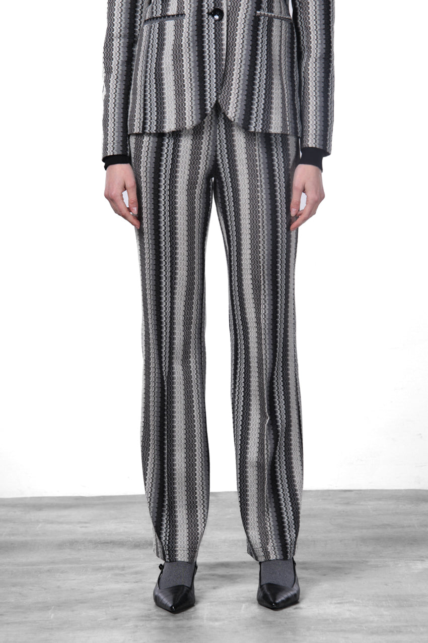 Easy Straight pantalón chino de mujer en jacquard straight fit