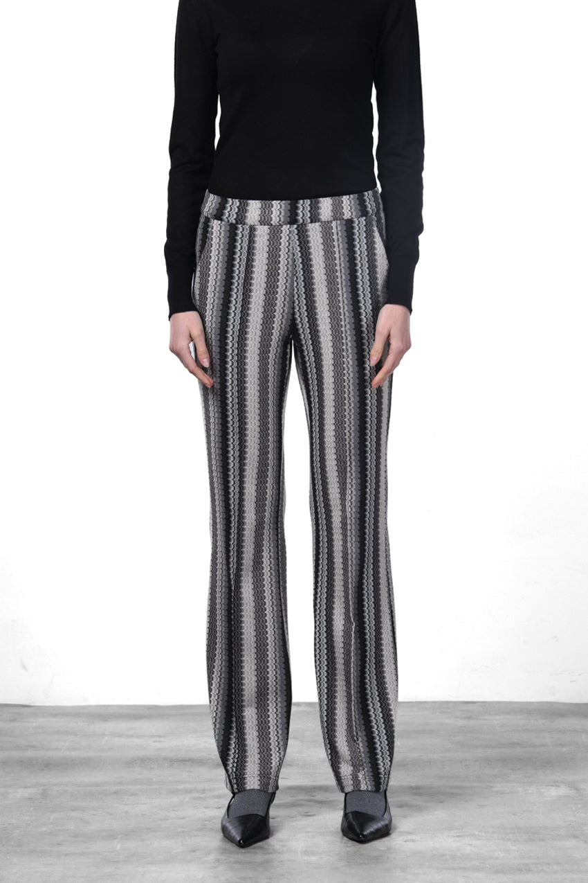 Easy Straight pantalón chino de mujer en jacquard straight fit