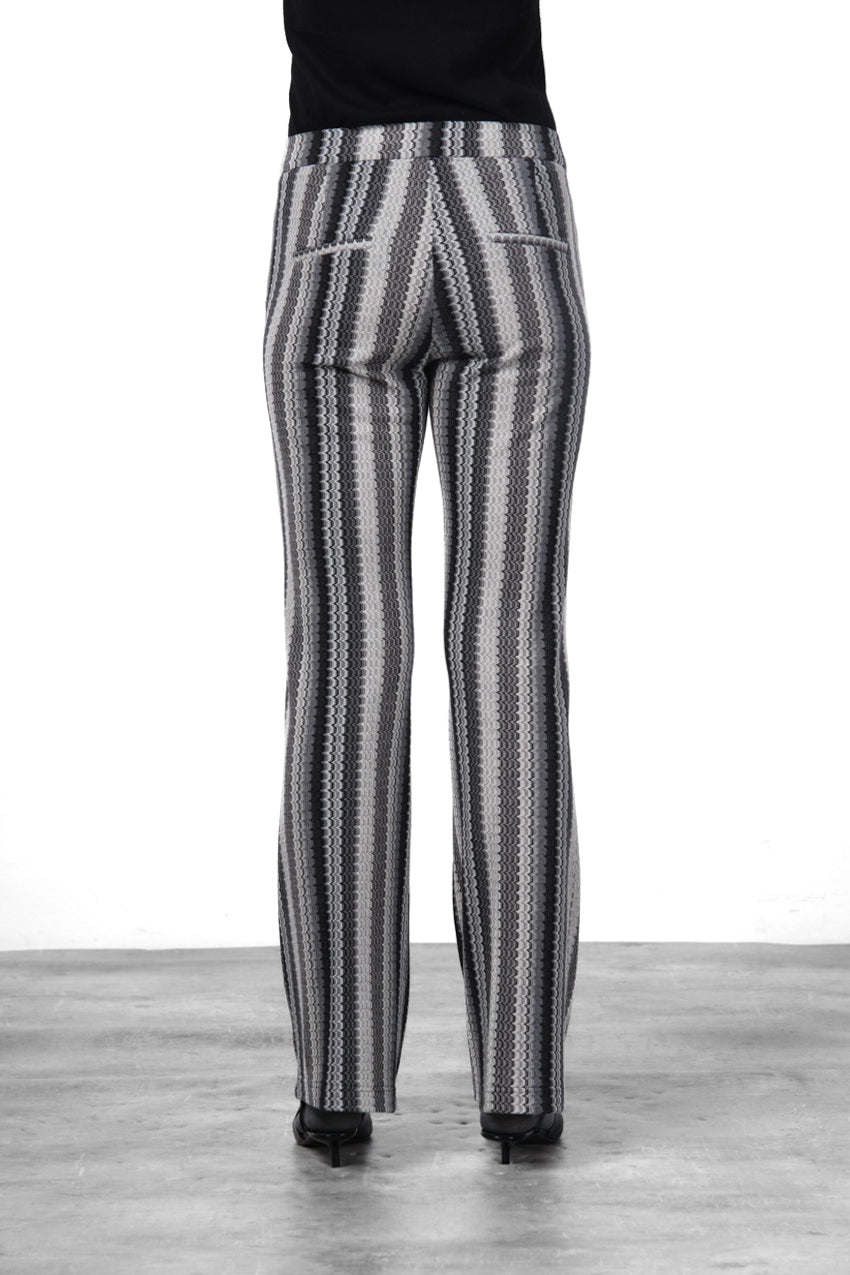 Easy Straight pantalón chino de mujer en jacquard straight fit