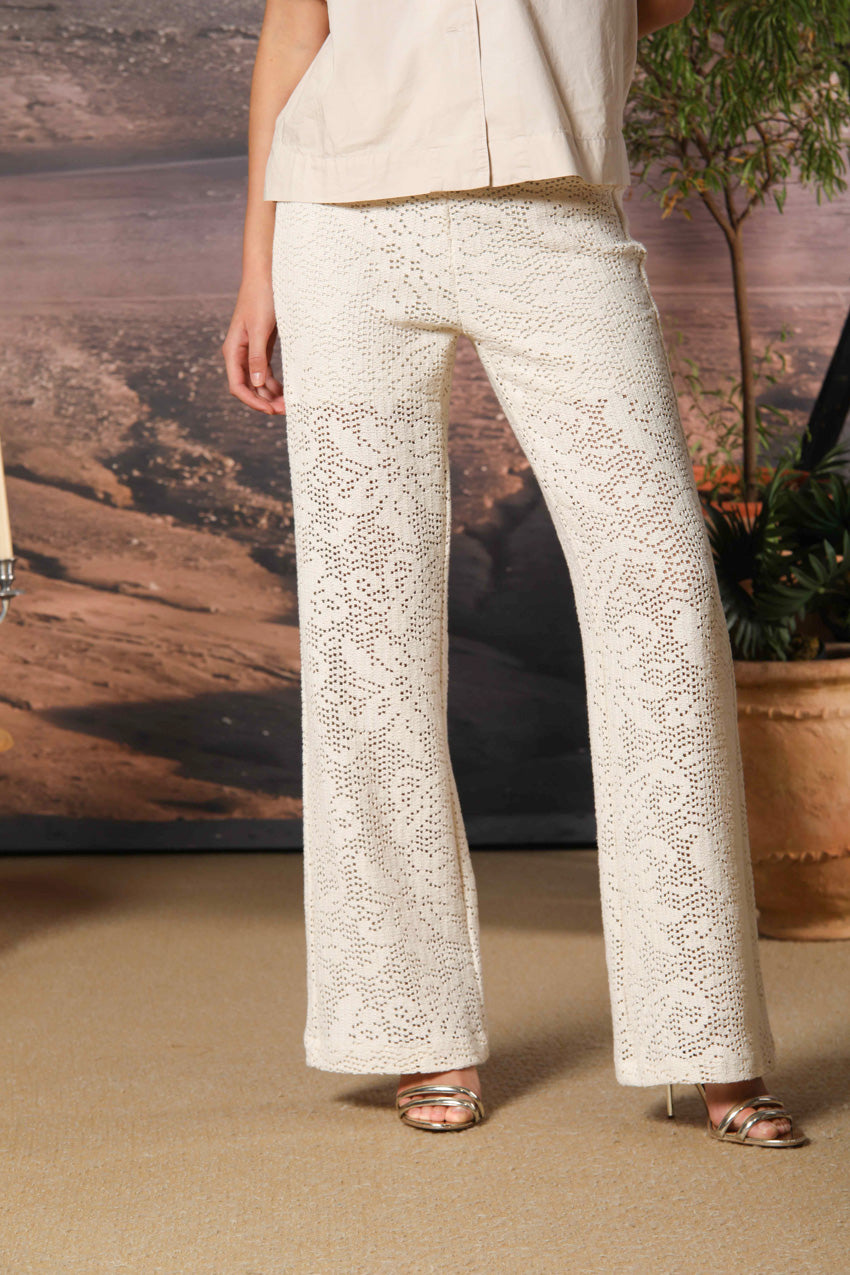 Easy Straight Summer pantalone chino donna in crochet straight fit