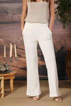 Easy Straight pantalone chino donna in maglia jersey straight fit