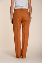 New York Straight Hose Chino Damen aus Baumwoll-Leinen-Twill straight fit