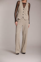 Easy Straight pantalone chino donna in jersey bouclé straight fit