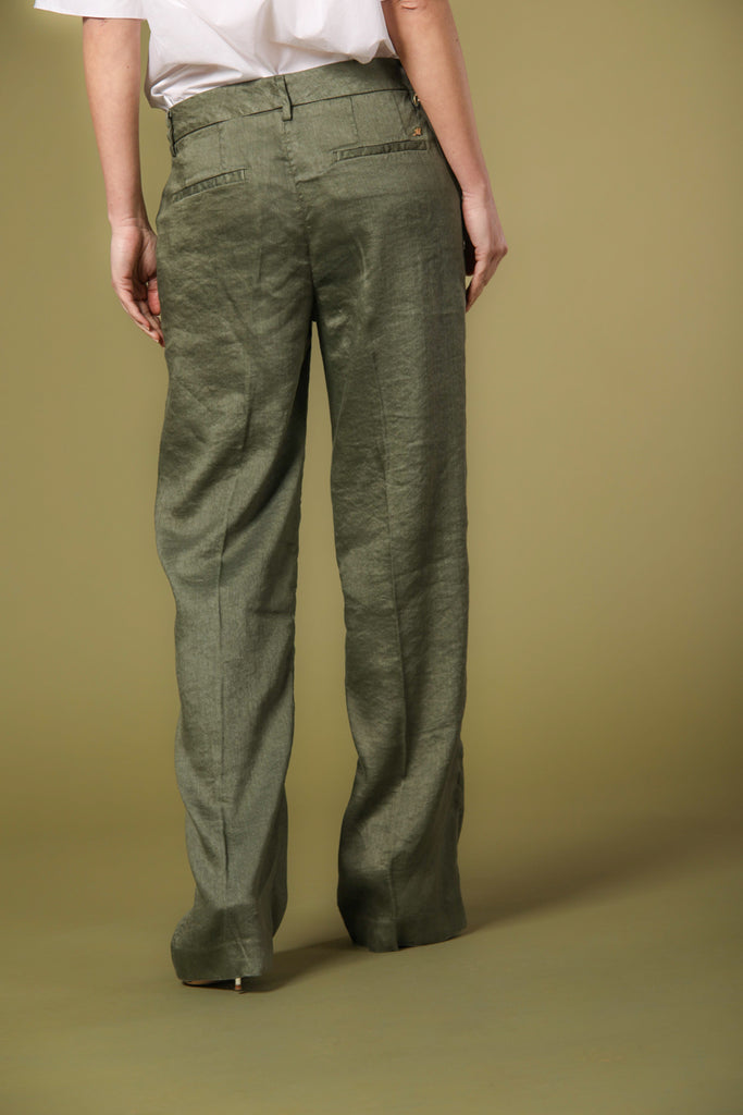immagine 5 di pantalone chino donna modello New York Straight verde di Mason's