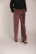 Foto 1 New York Straight pantalone chino donna in velluto a coste straight fit