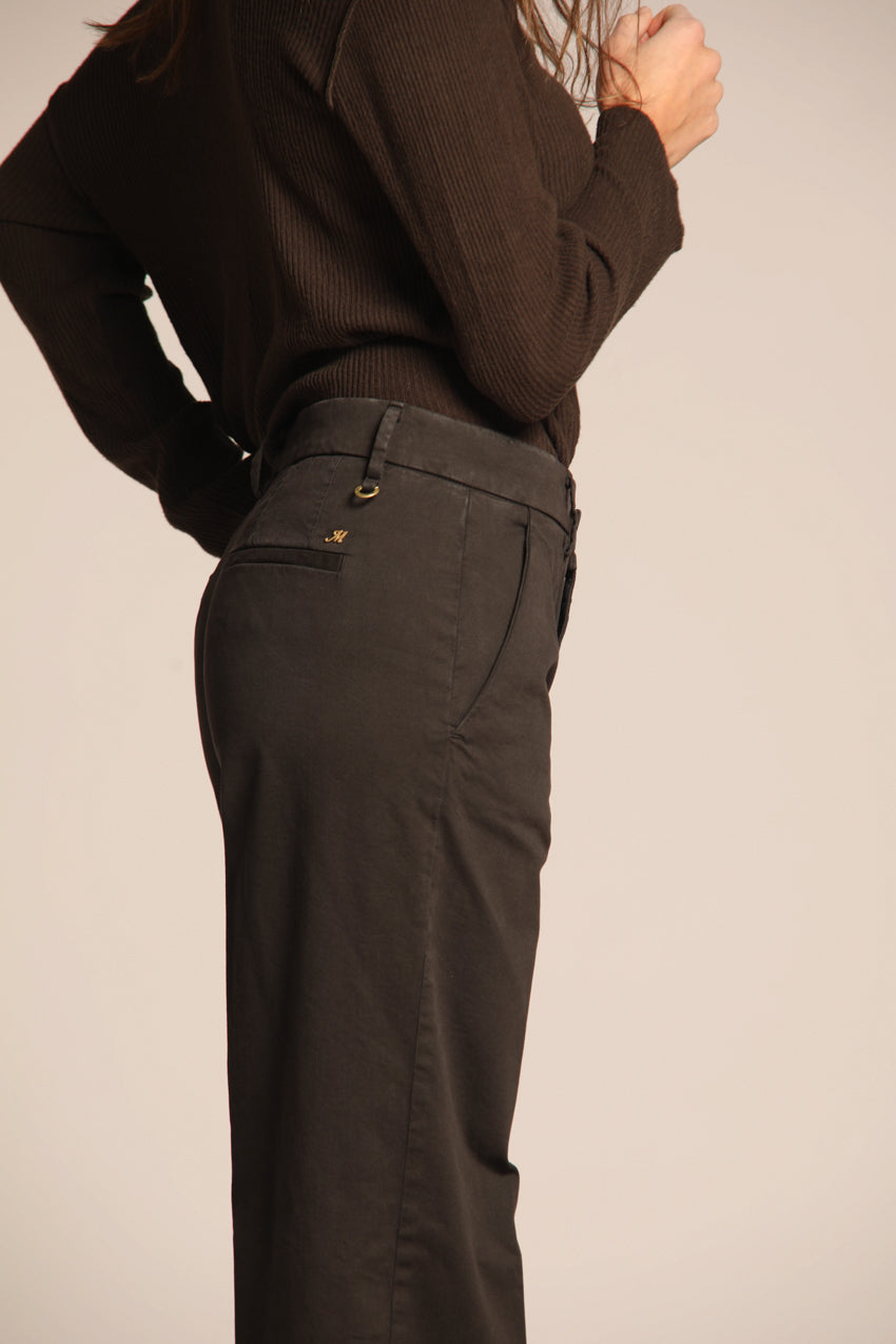 New York Straight pantalone chino donna in gabardina