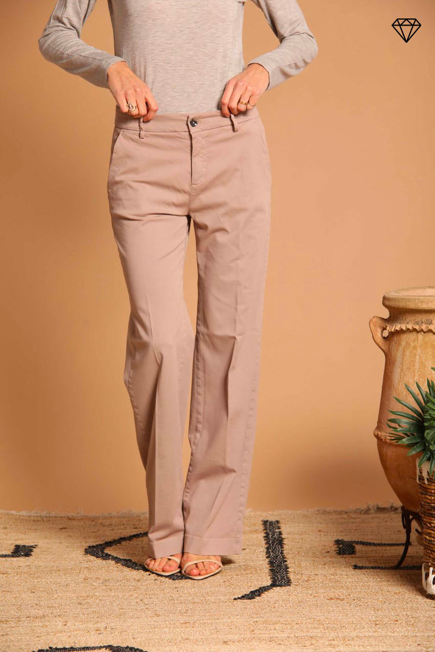 Immagine 1 pantalone chino donna in gabardina modello New York Straight straight fit