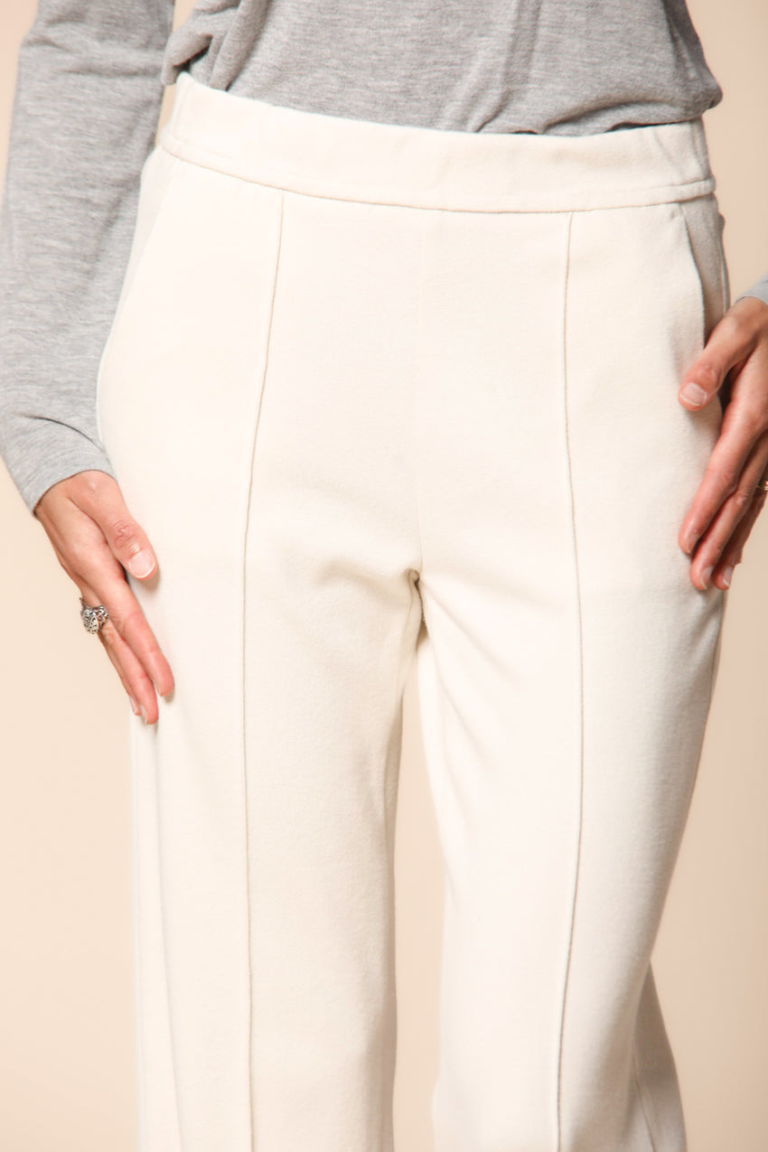 Easy Straight pantalón chino mujer en jersey ajuste straight