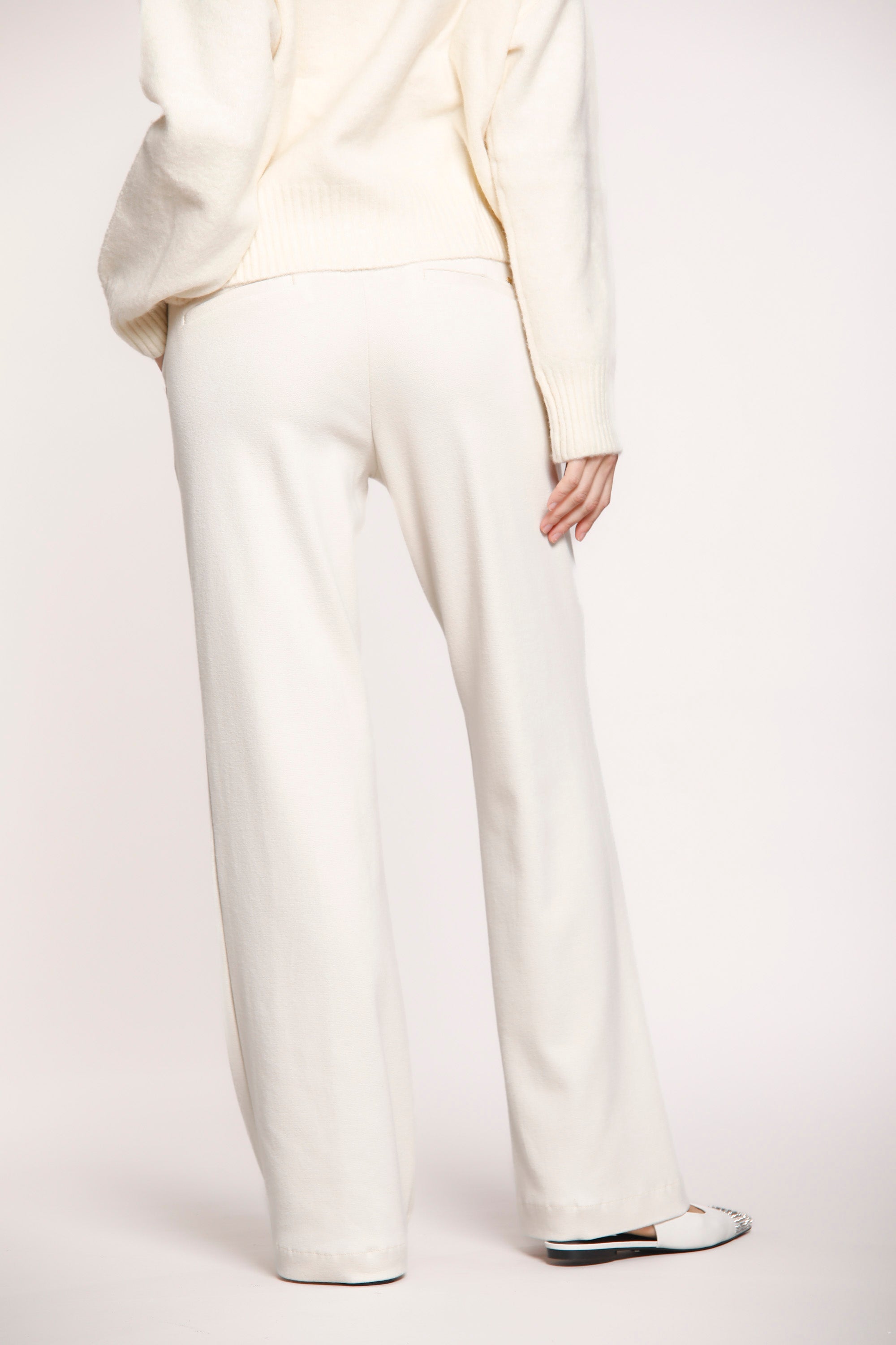 Easy Straight pantalone chino donna in jersey straight fit