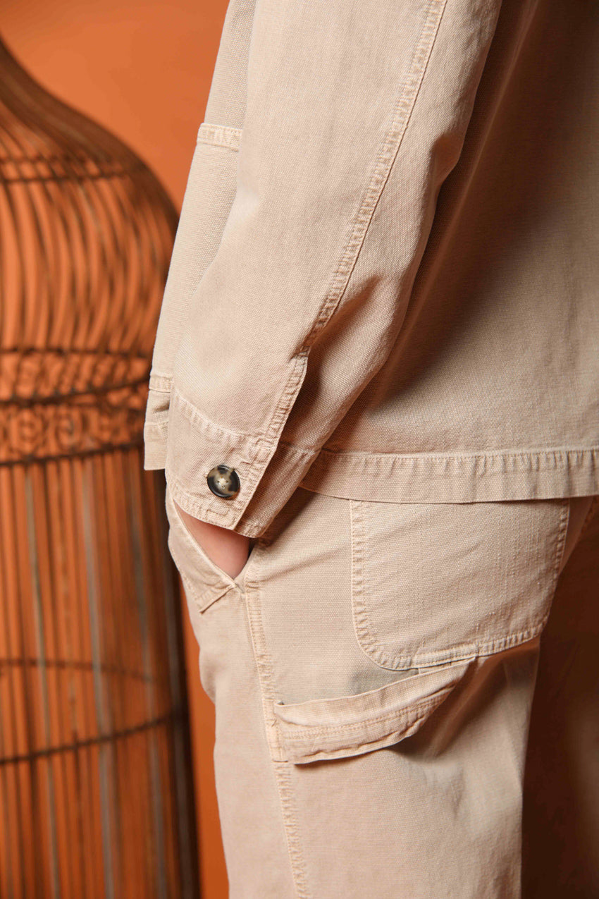 Detroit Straight pantalone chino donna in panama fiammata straight fit