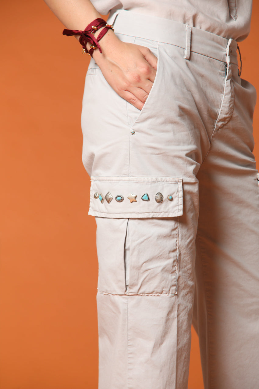 Victoria Damen Cargo-Hose in Stretch-Gabardine Straight Fit