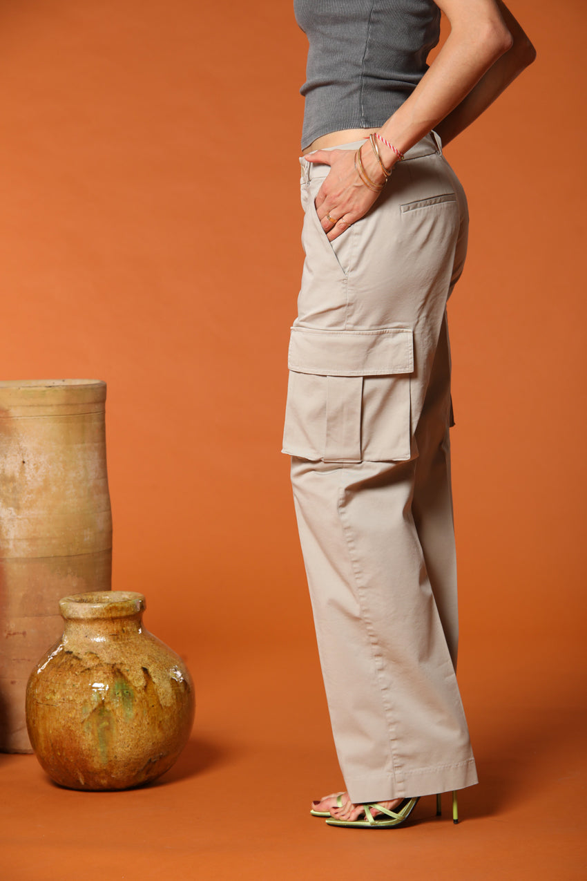 Victoria Damen Cargo-Hose in Modal Straight Fit