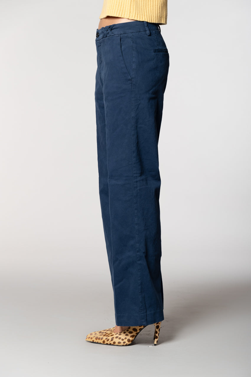 New York Straight pantalone chino donna in gabardina straight fit