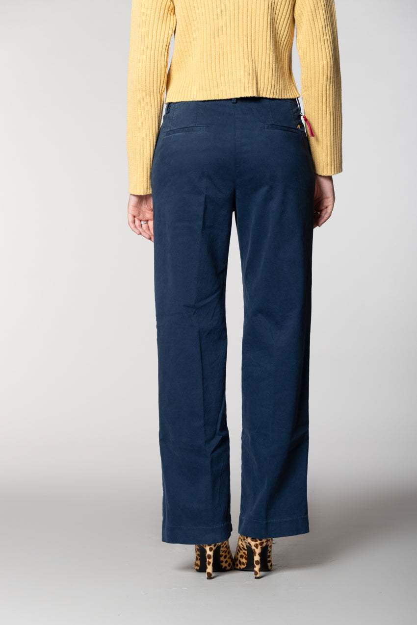New York Straight pantalone chino donna in gabardina straight fit