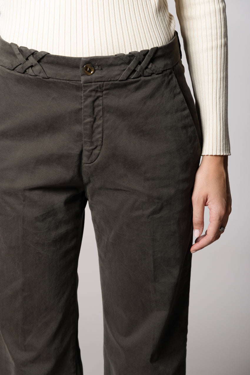 New York Straight pantalon chino femme en gabardine straight fit