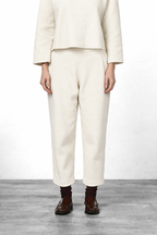 Balloon women’s chino pants in wool cloth with balloon fit