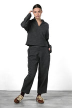 Damen-Chinohose aus Jerseygewebe im Balloon Fit