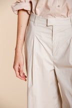 New York Wide women's chino pants in parachute canvas wide leg